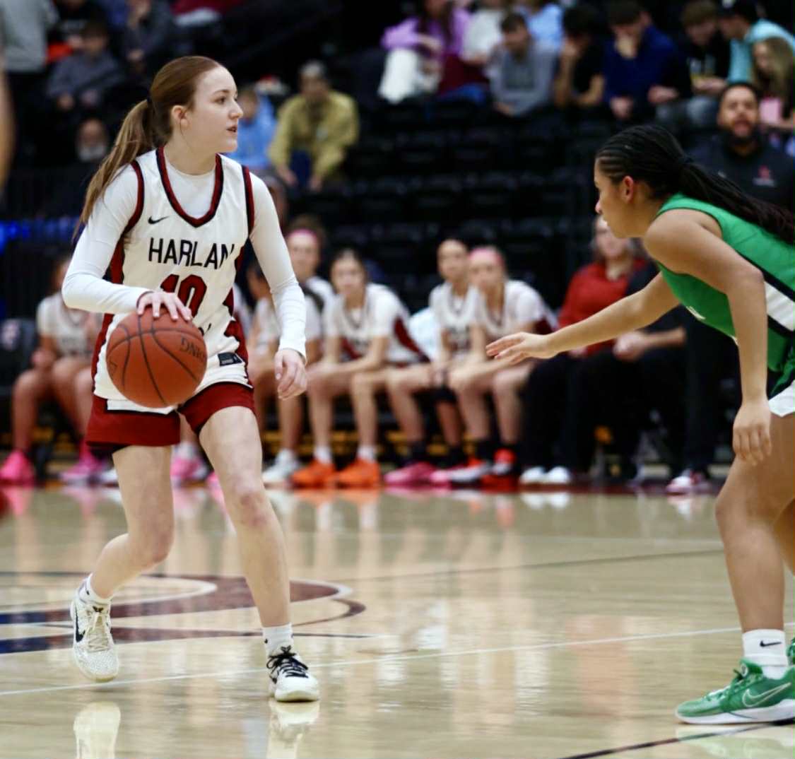 Freshman guard Jaycee SImpson led Harlan County with 15 points in a 56-43 loss Friday at Leslie County to close the regular season.