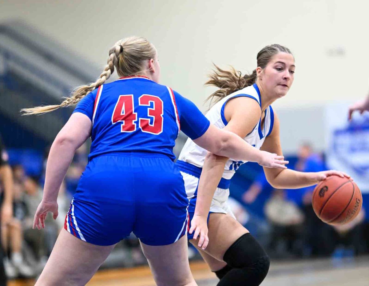 Bell County senior center Kairi Lamb, pictured in action earlier this season, had 21 points and 15 rebounds in the Lady Cats' 52-41 win over visiting Harlan County.