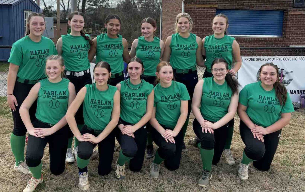 Team members include, from left, front row: Jordyn Shackleford, Taylor Glenn, Adelynn Lewis, Daria Lee, Shaedyn Crow and Gracie Hensley; back row: Addison Campbell, Christina Saylor , Addyson Patton, Harmonee Mills, Lacey Lemar and Arianna Raleigh.