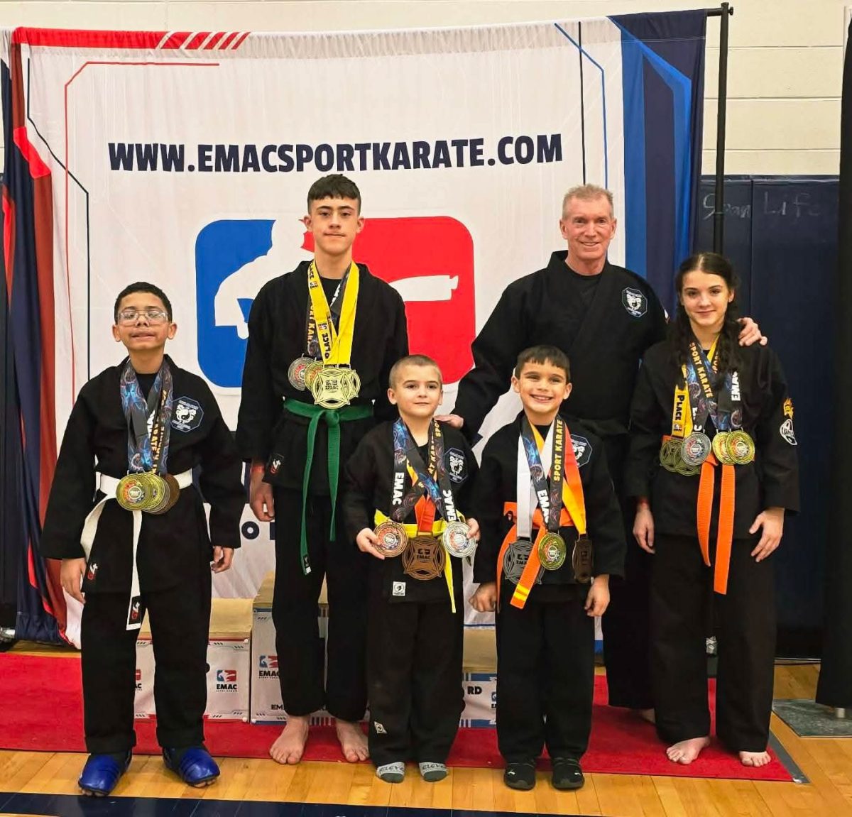 Harlan Dojo members Zion LaCoille, Enoch Jones, Jackson Glenn, Ryder Bailey and Taylor Glenn were winners in state competition recently at Elizabethtown.