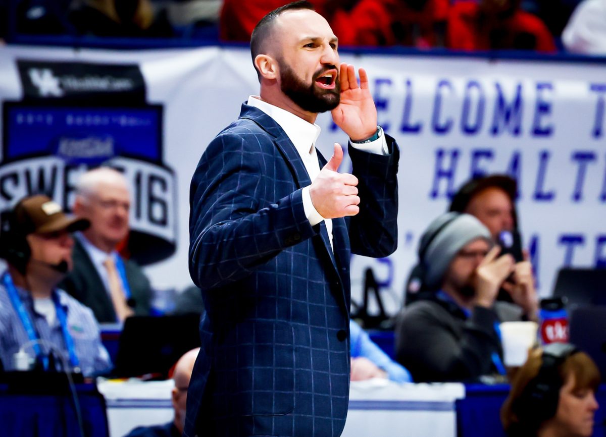 Hazard coach Casey Huff, a 2006 graduate of Harlan High School, led the Bulldogs to their first appearance at Rupp Arena since 2009. Hazard fell 54-39 to Butler on Thursday.