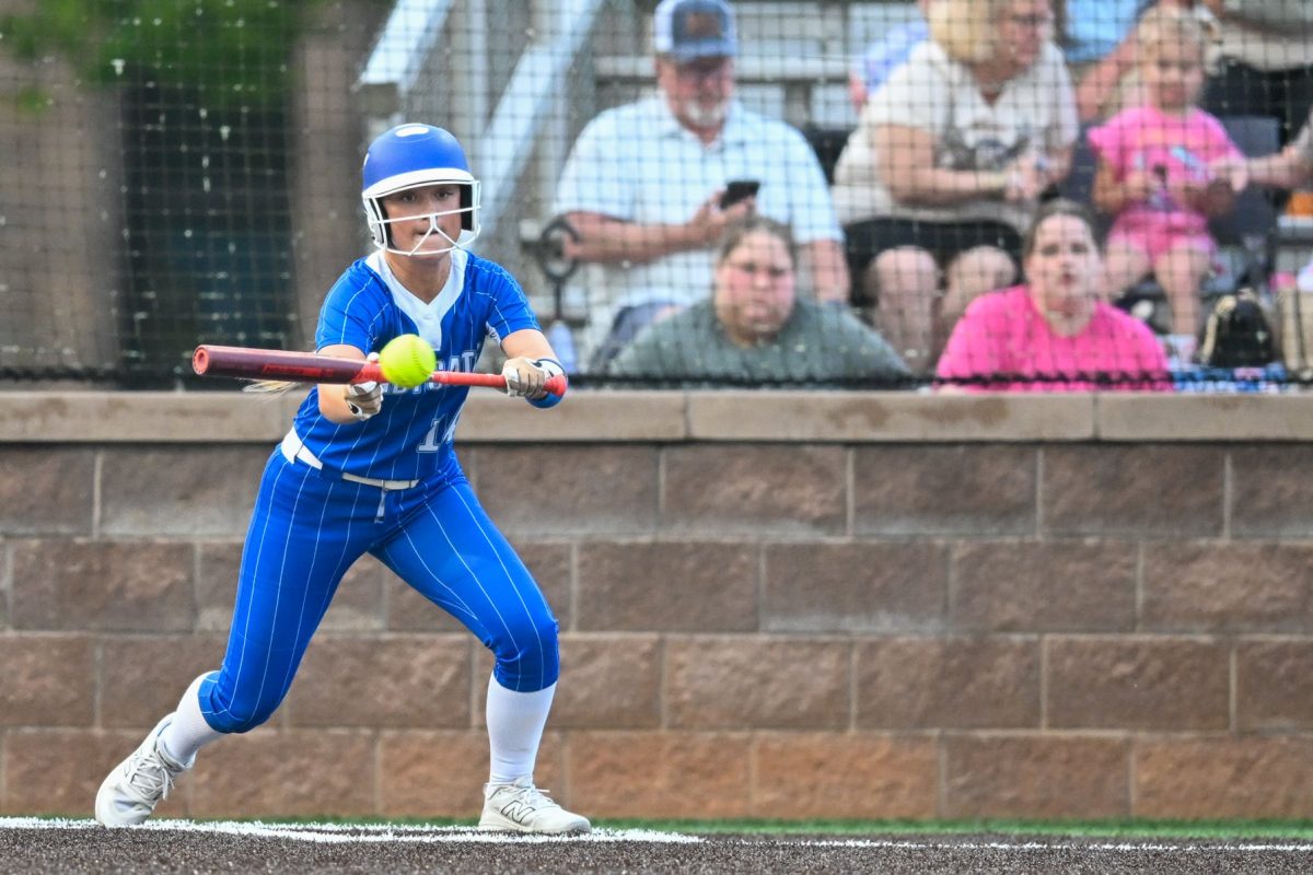 Bell County's Addison Maiden hit the game-winning two-run double in the seventh inning Monday as the Lady Cats overcame a 3-0 deficit to win 5-3.

