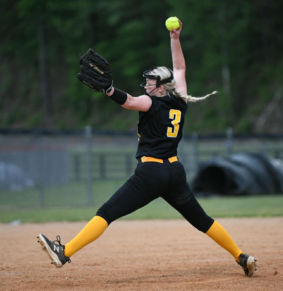 Middlesboro sophomore Lily Partin pitched a shutout Tuesday in the Lady Jackets' 4-0 win at Harlan County.