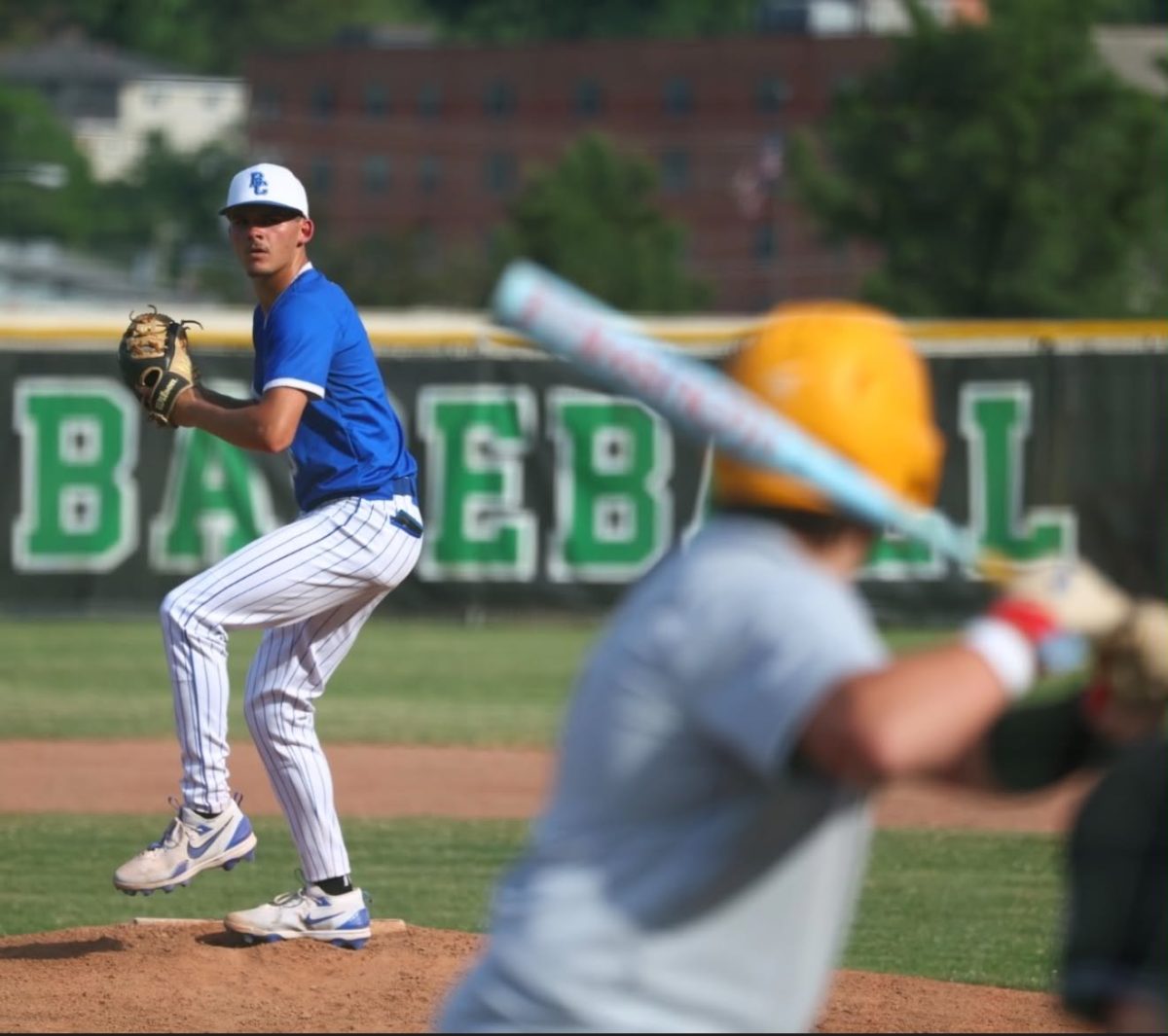 Bell County senior Blake Burnett delivered a pitch Monday in the Bobcats' 15-0 win over Middlesboro in the 52nd DIstrict Tournament.
