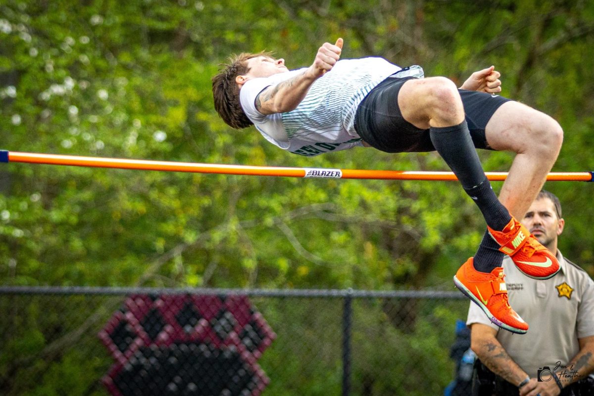Harlan sophomore Izack Saylor won the Class A state title in the high jump on Saturday. Saylor is the first HHS athlete to win a state championship in that event, according to Harlan track/cross country historian Will Miller.