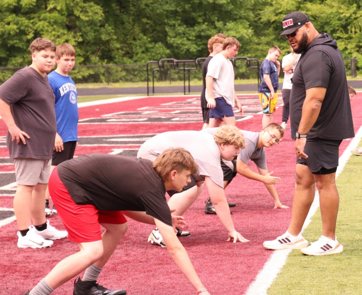 Former Clay County and University of Kentucky lineman Jacob Hyde led the Don't Hyde Academy Camp on Saturday. Hyde focused on several drills designed to help linemen improve and get ready for the upcoming season. Hyde has worked in recent years as a line coach at Bryan Station and Lexington Christian.