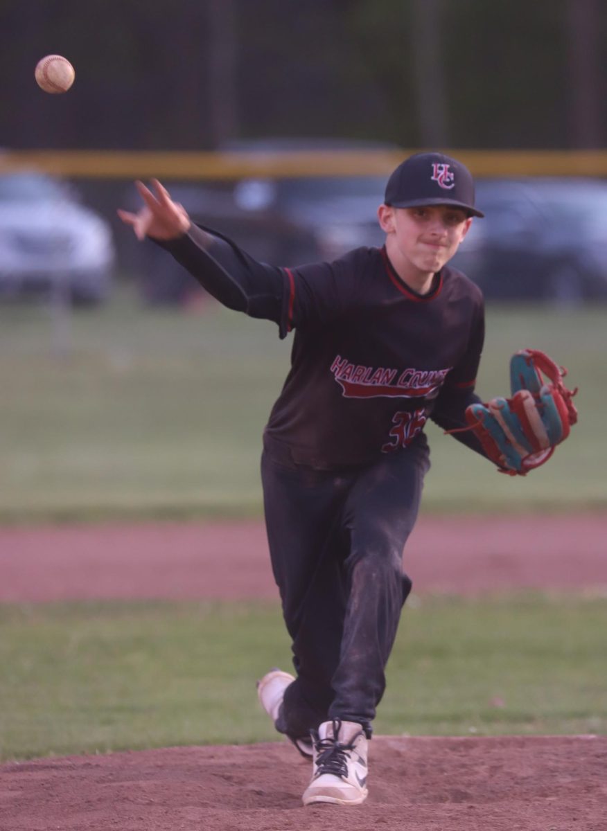 Gabriel Helton pitched a complete game as Harlan County advanced to the Southeastern Kentucky Middle School Conference finals with an 11-3 win Tuesday over Cumberland.