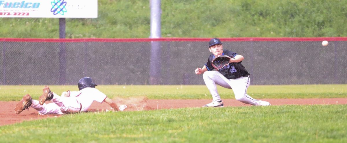 Harlan County's Kayden Adams, pictured in action earlier this season, pounded out three hits Monday in the Black Bears' 7-3 win at Shelby Valley.