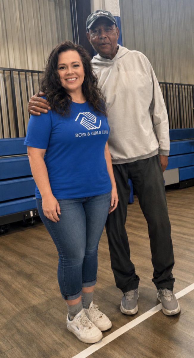 Former NBA head coach Bernie Bickerstaff, a Benham native, visited the Cawood Ledford Boys and Girls Club in Harlan on Friday.