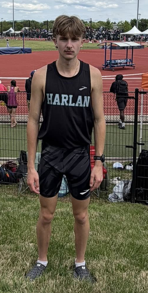 Harlan sophomore Tanner Daniels won the 800-meter run at the Region 7 meet on Thursday. He finished second in the 1,600-meter run.